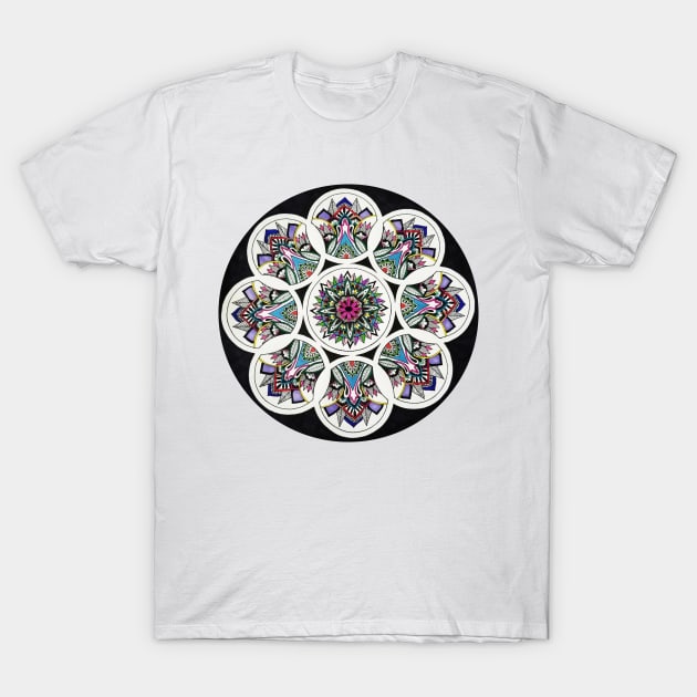 Colorful Mandala T-Shirt by Art by Rory 